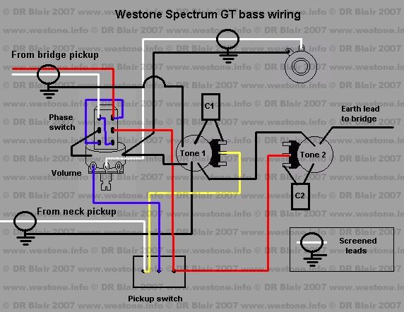 Spectrum GT bass wiring diagram